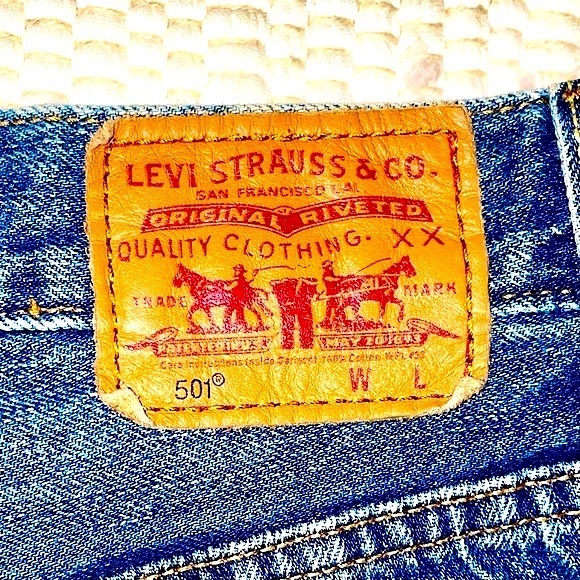 Vintage 501 Levi’s Jean shorts sz 25➿ - Picture 8 of 14